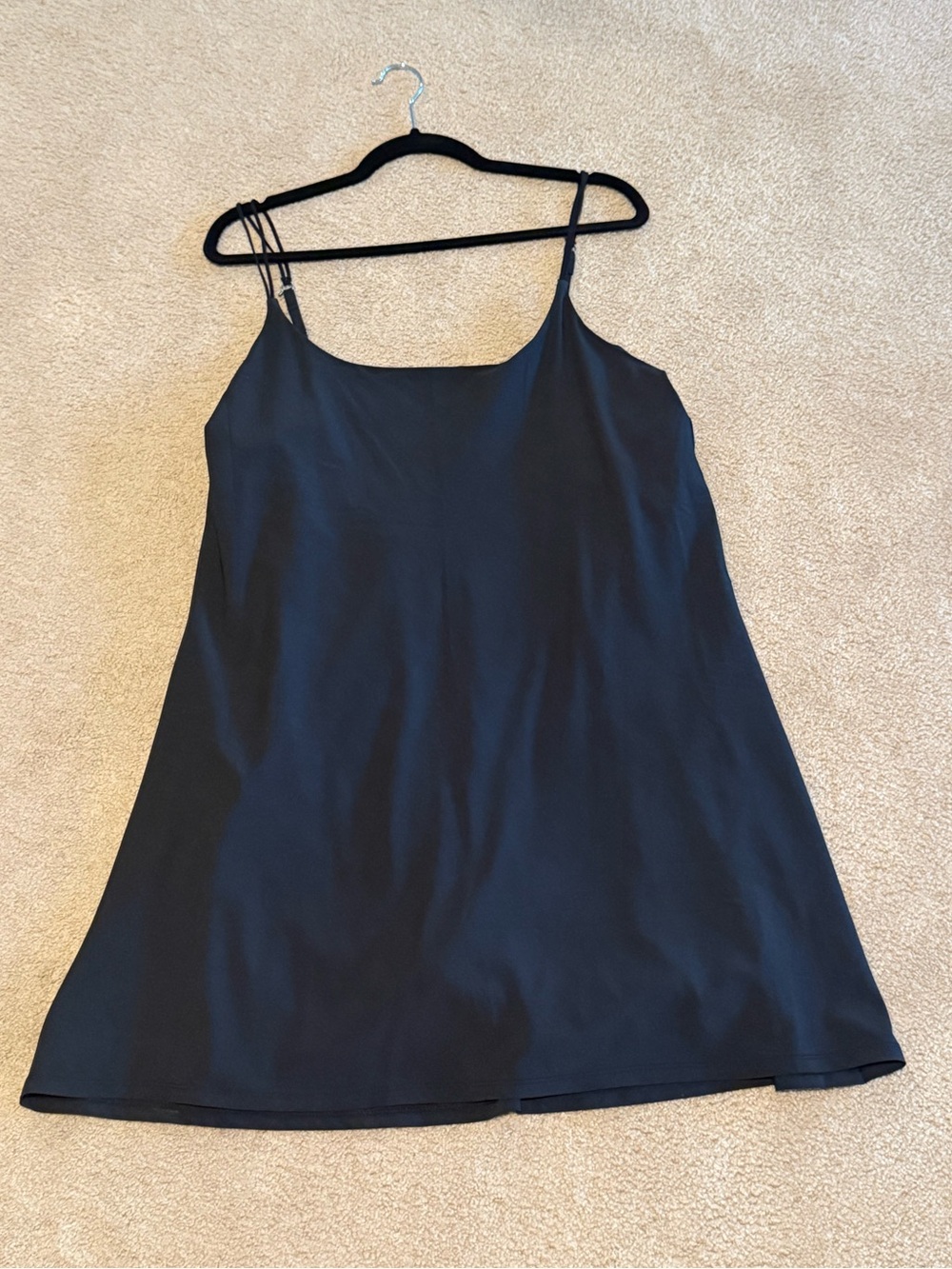 Abercrombie & Fitch Traveler Mini Dress XL Tall Black Built-In Shorts
